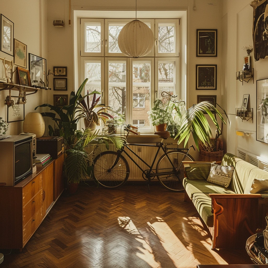 Praskie atelier w kamienicy – rytm, recykling i światło